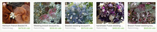 French Beaded Flowers for Weddings
